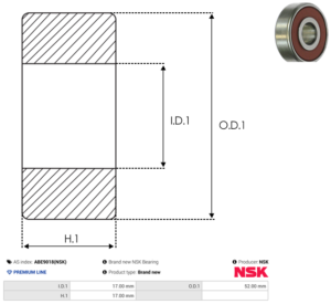Roulement ABE9018(NSK)
