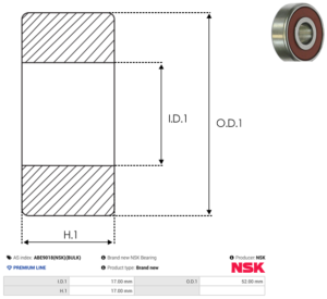 Roulement ABE9018(NSK)(BULK)