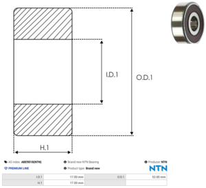 Roulement ABE9018(NTN)