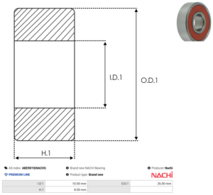 Roulement ABE9019(NACHI)