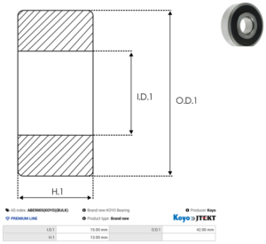 Roulement ABE9005(KOYO)(BULK)