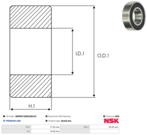 Roulement ABE9021(NSK)(BULK)