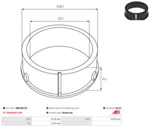Bague plastique ABEC0012S