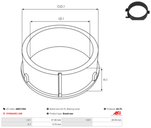 Bague plastique ABEC1002