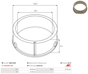 Bague plastique ABEC1003S