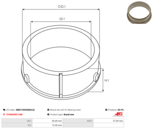 Bague plastique ABEC1003S(BULK)