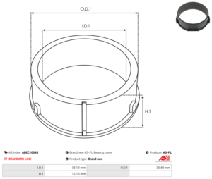 Bague plastique ABEC1004S