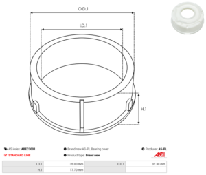 Bague plastique ABEC3001