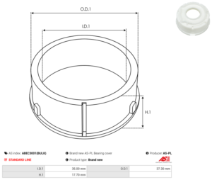 Bague plastique ABEC3001(BULK)