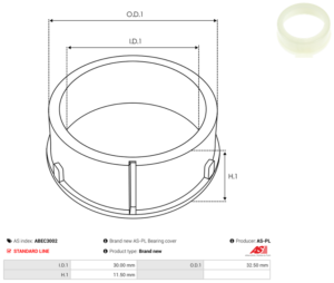 Bague plastique ABEC3002