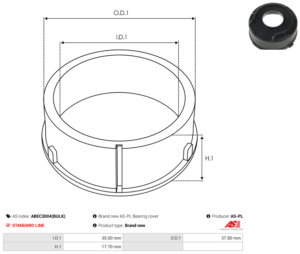 Bague plastique ABEC3004(BULK)