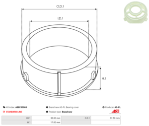 Bague plastique ABEC3006S