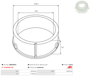 Bague plastique ABEC3007S