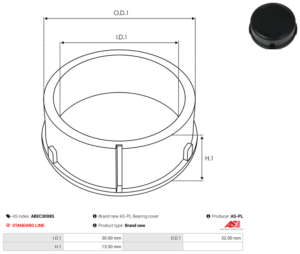 Bague plastique ABEC3008S