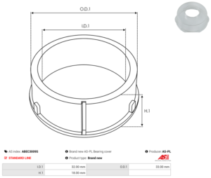 Bague plastique ABEC3009S