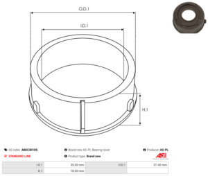 Bague plastique ABEC3010S