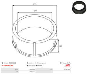 Bague plastique ABEC4003S