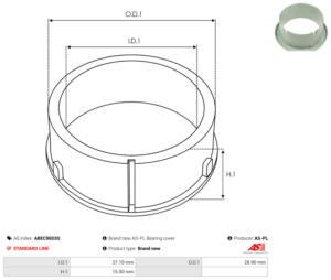 Bague plastique ABEC9003S