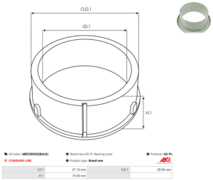 Bague plastique ABEC9003S(BULK)