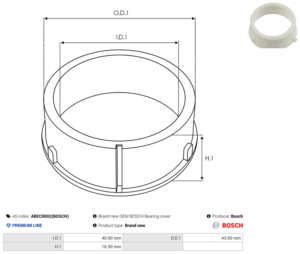 Bague plastique ABEC0002(BOSCH)