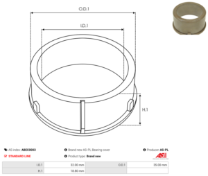 Bague plastique ABEC0003