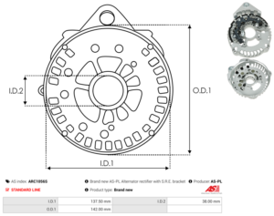 Palier Arrière ARC1056S
