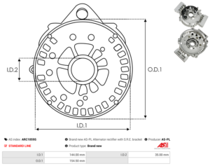 Palier Arrière ARC1059S