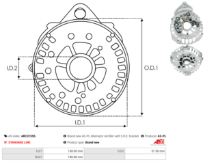 Palier Arrière ARC3155S