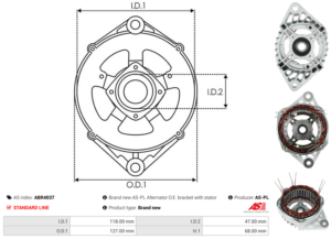 Palier avant ABR4037