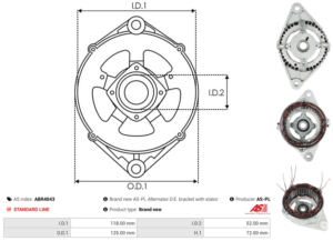 Palier avant ABR4043