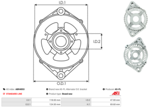 Palier avant ABR4053