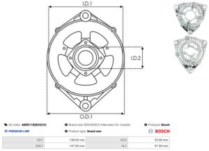 Palier avant ABR0118(BOSCH)