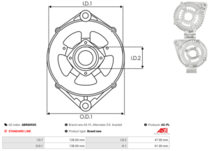 Palier avant ABR6093S