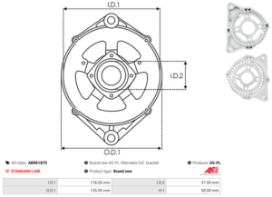Palier avant ABR6187S