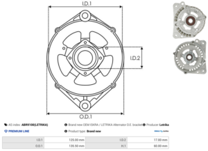 Palier avant ABR9100(LETRIKA)
