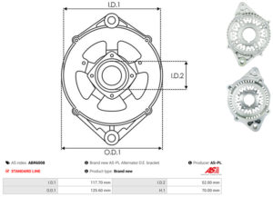 Palier avant ABR6008