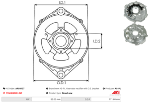 Pont de diode alternateur ARC0137