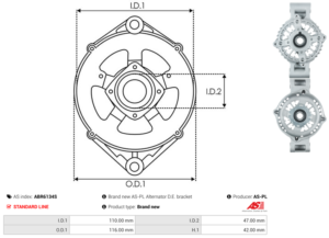 Palier avant ABR6134S