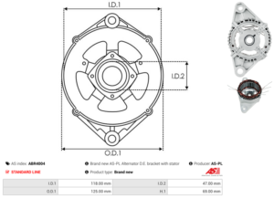 Palier avant ABR4004