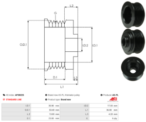 Poulie alternateur AP3022S