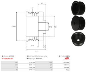 Poulie alternateur AP0100S