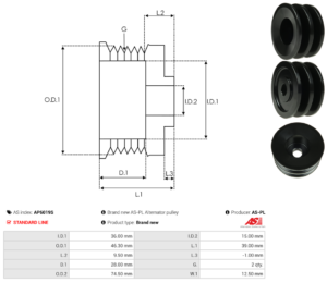 Poulie alternateur AP6019S