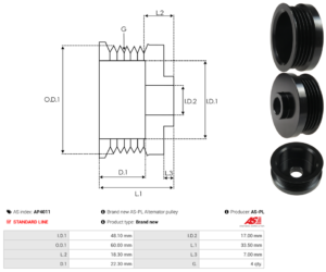 Poulie alternateur AP4011