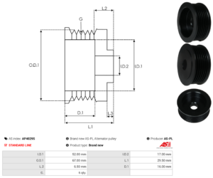 Poulie alternateur AP4029S