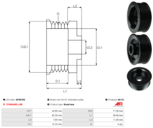 Poulie alternateur AP5010S