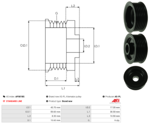 Poulie alternateur AP5018S