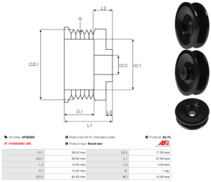 Poulie alternateur AP5020S