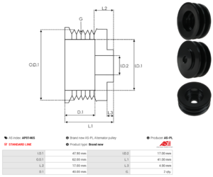 Poulie alternateur AP0146S