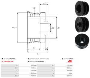 Poulie alternateur AP6082S