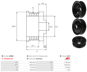 Poulie alternateur AP9005